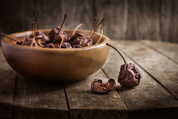 dried pears.