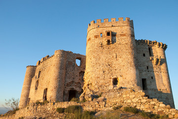 Castle in ruins located in Spain