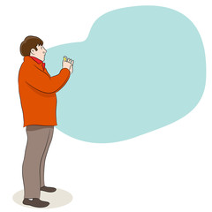 Tourist Taking Picture