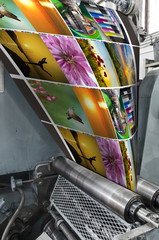 Large webset offset printing press