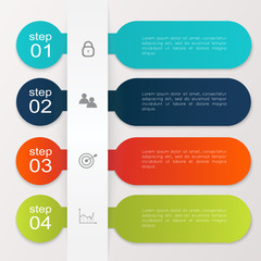 Vector colorful info graphics for your business presentations.