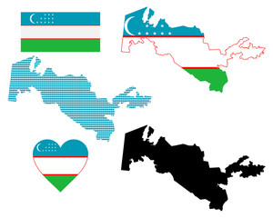 map of Uzbekistan