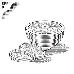 Illustration of half an orange _03_01
