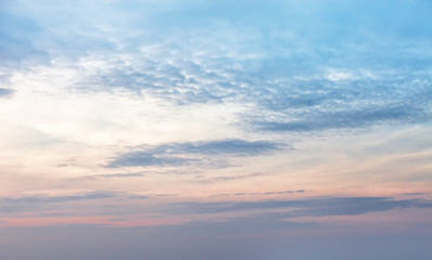sky background with a nice sunset cloud