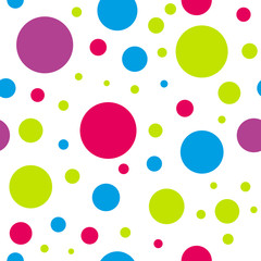 kids seamless colorful circle pattern