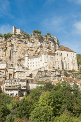 Fototapeta na wymiar The village of Rocamadour in Midi-Pyrenees (France)