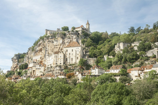 The village of Rocamadour in Midi-Pyrenees (France)
