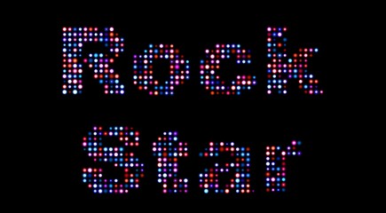 Rock star led sign