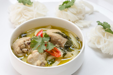 Green chicken curry