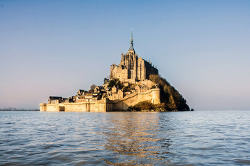 Mont St Michel à marée haute