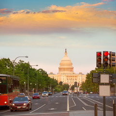 Capitol sunset congress Washington DC