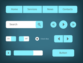 modern web ui elements