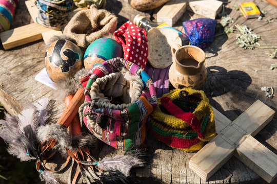 shamanic ritual objects in Guatemala