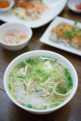 pho noodle soup is local food in Vietnam