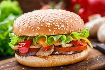 Vegetarian burger