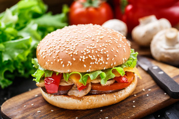 Vegetarian burger