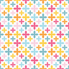Bright vector seamless pattern. Endless texture