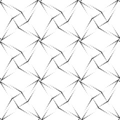 Black and white geometric seamless pattern, abstract background.