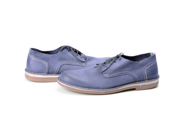 Blue male shoes