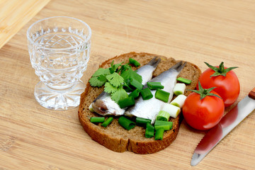 herring and green onion