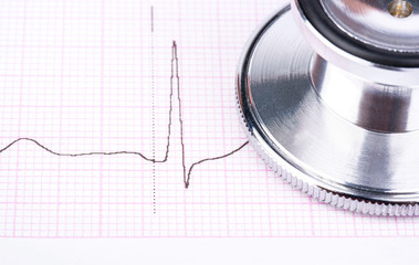 Stethoscope and ECG