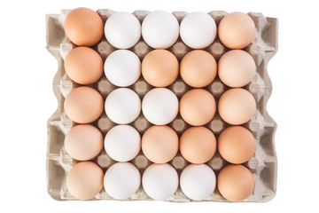 Egg in a packing , various inscriptions of eggs