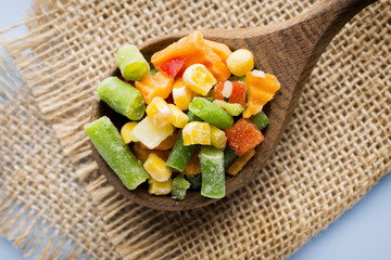 Frozen vegetables.