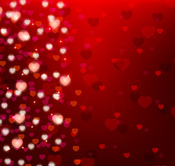 Background with hearts