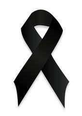 black mourning ribbon
