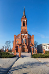 Catholic Cathedral on the Pastavy town.