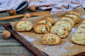 Homemade cookies with nuts