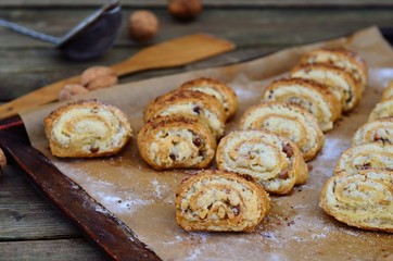 Homemade cookies with nuts