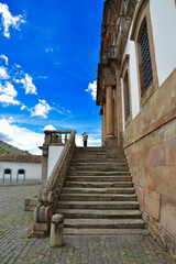 Fototapeta na wymiar Historic Town Of Ouro Preto - Minas Gerais - Brazil - World Heri