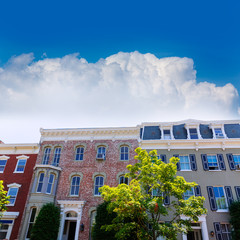 Georgetown historical district facades Washington