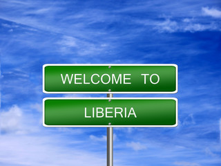 Liberia Welcome Travel Sign