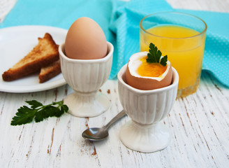 boiled eggs for breakfast
