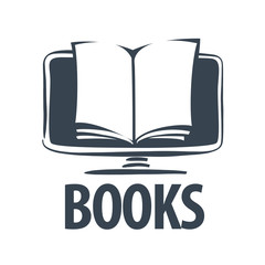 vector logo E-book on a computer screen