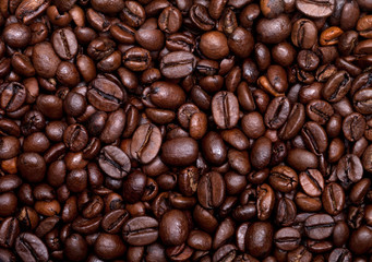 Coffee beans background