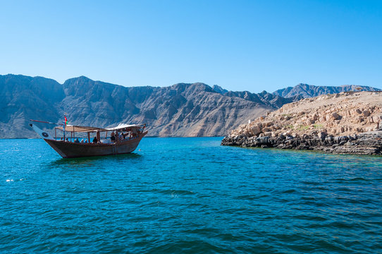 Dhow in Gulf of Oman, Musandam, Oman