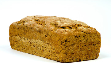 Homemade bread isolated
