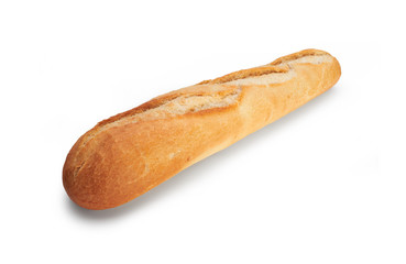 Fresh bread isolated on a white background