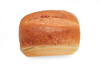 Fresh bread isolated on a white background