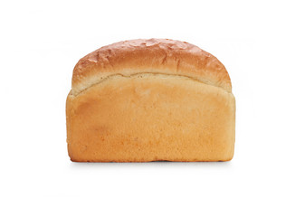 Fresh bread isolated on a white background