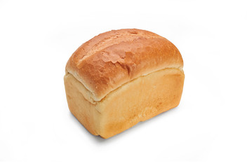 Fresh bread isolated on a white background