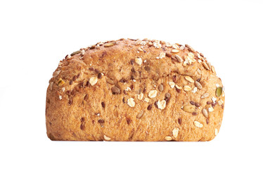 Fresh bread isolated on a white background