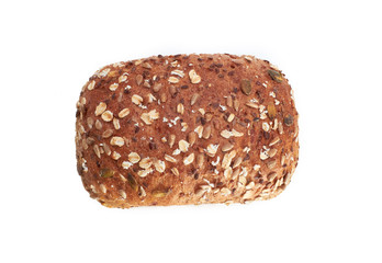 Fresh bread isolated on a white background