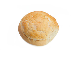 Fresh bread isolated on a white background