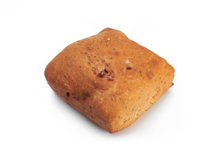 Fresh bread isolated on a white background
