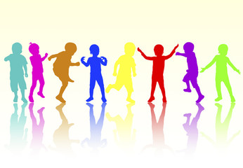 happy children together