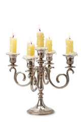 old candlestick with candles